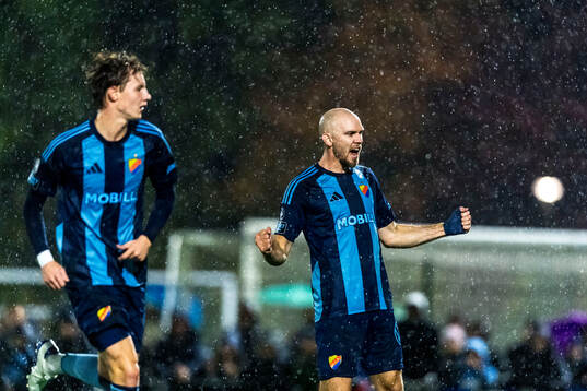 Djurgårdens Marcus Danielson jublar