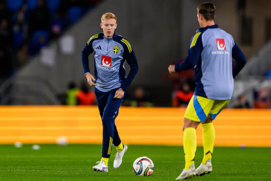 Hugo Larsson of Sweden ahead of the Nations League football match between Slovakia and Sweden on October 11, 2024 in Bratislava. 