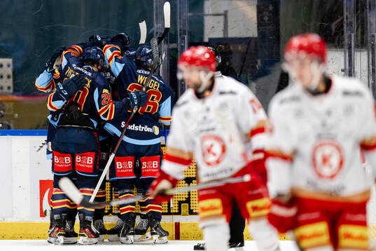 Djurgårdens Hampus Larsson jublar
