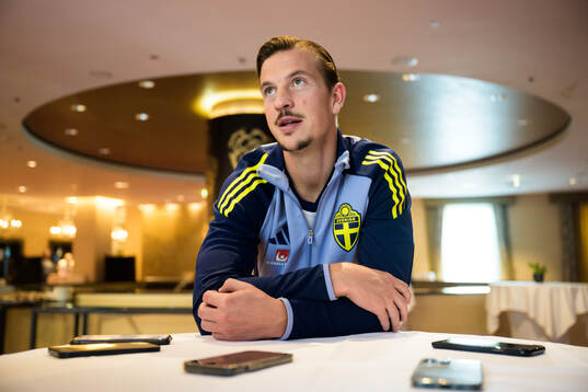 Simon Olsson of the Swedish men's national football team