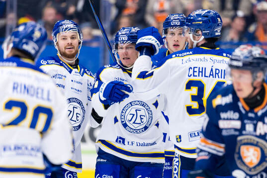 Leksands Patrik Zackrisson jublar