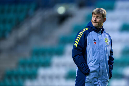 Head coach Jon Dahl Tomasson of the Swedish men's national football team