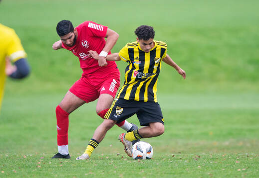 IFK Hässleholms Zeidan Sala i matchen i U19 mellan IFK Hässleholm och Linero IF i Hässleholm 13 oktober 2024.