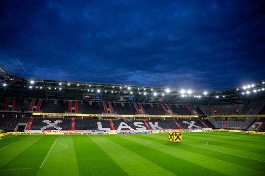 General view of Raiffeisen Arena ahead of the Nations League football match between Austria and Norway on October 13, 2024 in Linz. 