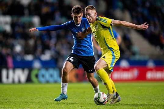 Patrik Kristal of Estonia and Dejan Kulusevski of Sweden