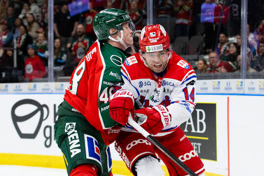 Frölundas Carl Klingberg och Timrås Emil Pettersson