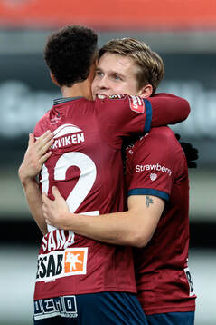 Örgrytes Isak Dahlqvist jublar