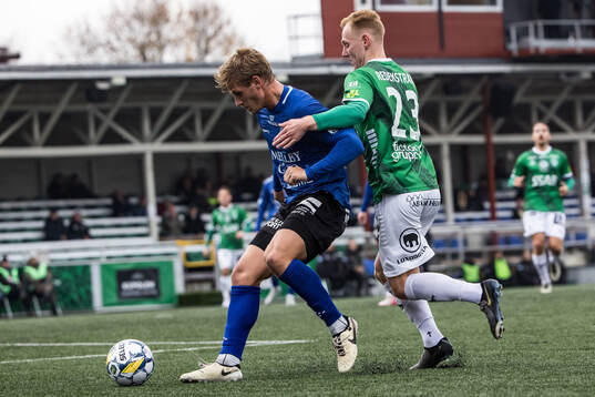 Trelleborgs Tobias Karlsson och Brages Christopher Redenstrand