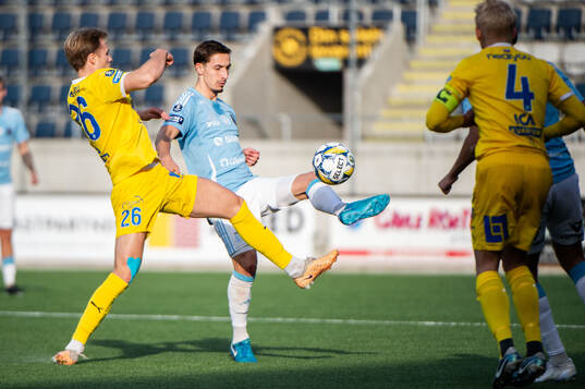 IK Oddevolds Gabriel Sandberg och Gefles Lukas Browning