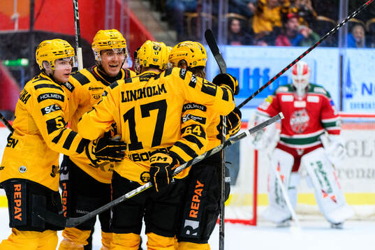 Skellefteås Axel Sandin Pellikka jublar