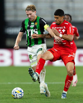 GAIS August Wängberg och Värnamos Luke Le Roux