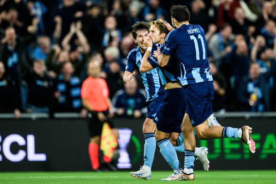 Daniel Stensson of Djurgården celebrates