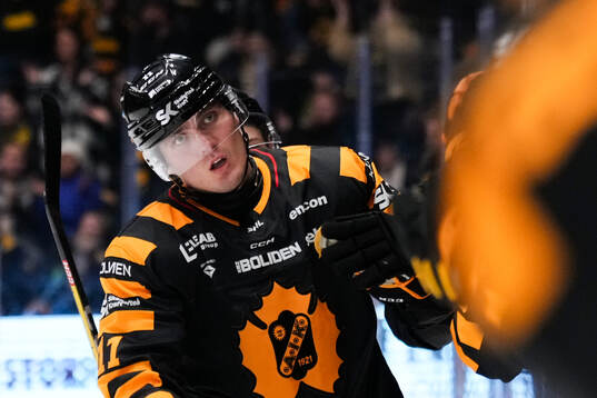 Skellefteås Max Lindholm jublar