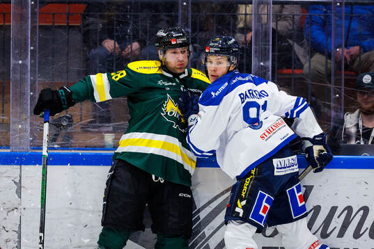 Östersunds Sebastian Fakt och Karlskogas Tim Barkemo