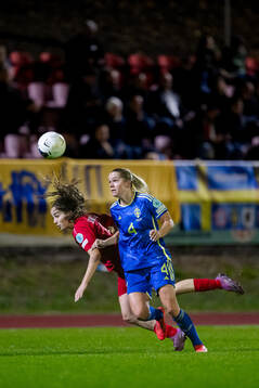 Joana Mourenco Magalhaes of Luxembourg and Hanna Lundkvist