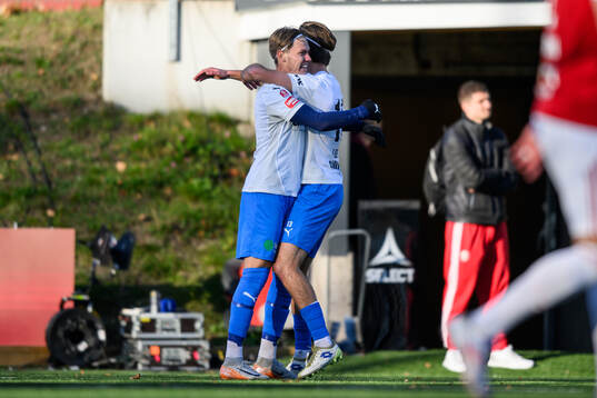 Helsingborgs Taylor Silverholt jublar efter 0-2
