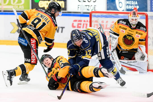 Luleås Jesper Sellgren och HV71s Isac Brännström