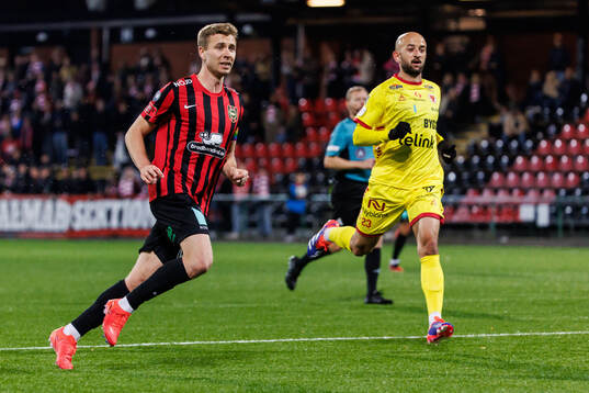 Brommapojkarnas Ludvig Fritzson och Kalmars Robert Gojani