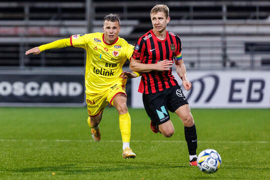 Kalmars Simon Skrabb och Brommapojkarnas Ludvig Fritzson