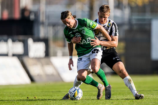 Brages Johan Arvidsson och Landskronas Jesper Strid