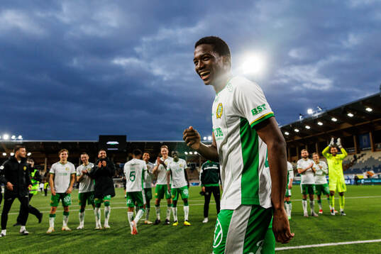 Hammarbys Bouzomana Toure jublar