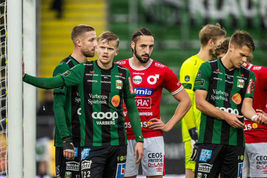 Varbergs Leo Frigell Jansson och Degerfors Dijan Vukojevic
