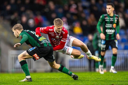 Varbergs Leo Frigell Jansson och Degerfors Elias Pihlström