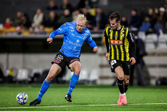 Halmstads André Boman och Häckens Lars Olden Larsen