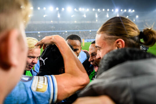 Malmö FFs Martin Olsson jublar