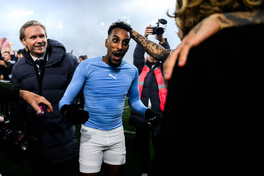 Malmö FFs Taha Ali jublar