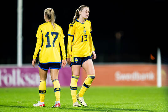 Sofia Reidy of Sweden  looks dejected