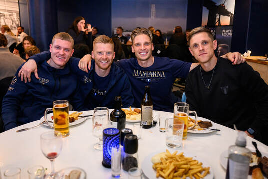 Malmö FFs Sebastian Jörgensen, Anders Christiansen, Jens