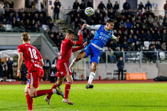 Skövde AIKs Filip Schyberg och Oddevolds Assad Al Hamlawi