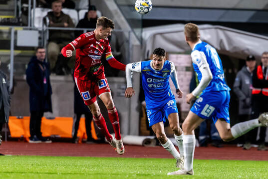 Skövde AIKs Filip Schyberg och Oddevolds Assad Al Hamlawi