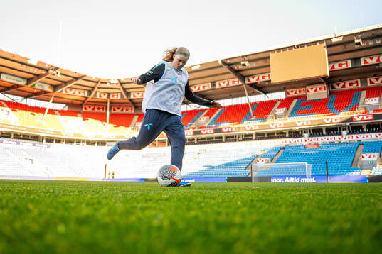 Signe Gaupset of the Norwegian women's national football team