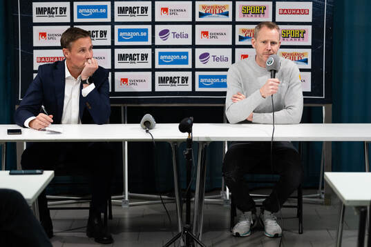 Frölundas tränare Roger Rönnberg och Skellefteås