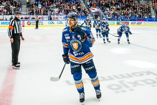 Växjös Eric Martinsson jublar