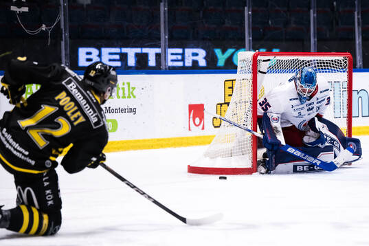 IK Oskarshamns målvakt Emil Kruse