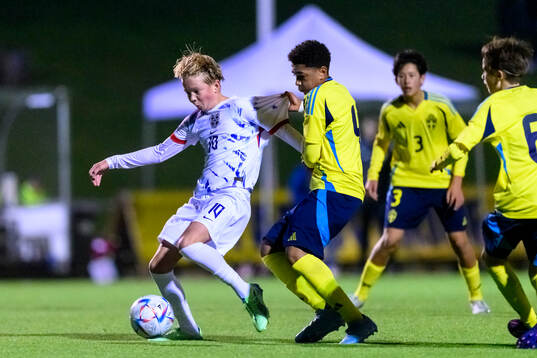 Christopher Salvesen Svenning of Norway and Elliot Mahama