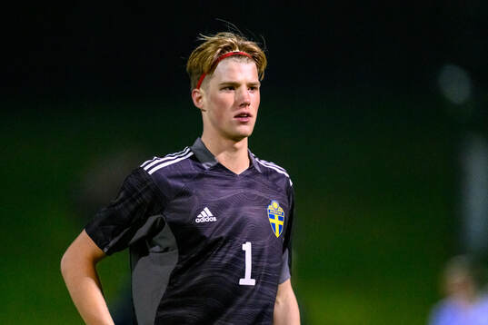 goalkeeper Svante Stangenberg of Sweden