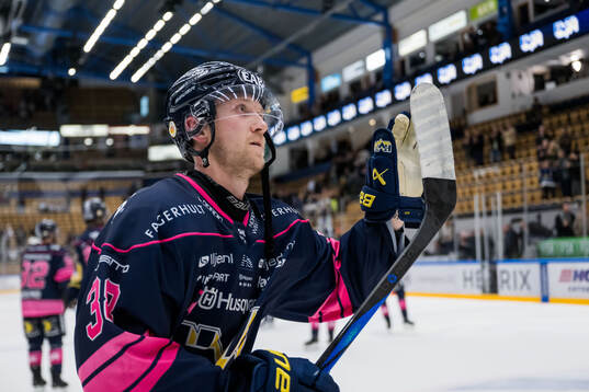 HV71s Olle Alsing jublar