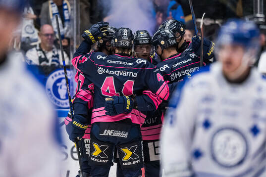 HV71s Olle Alsing jublar