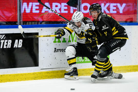 Västerås Konstantin Komarek och AIKs Tom Hedberg