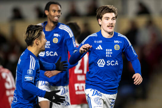 GIF Sundsvalls Johan Bengtsson jublar efter 1-2