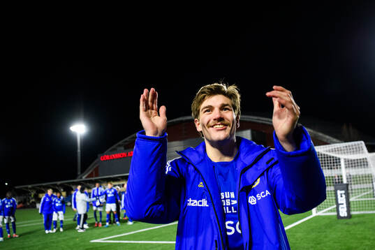 GIF Sundsvalls Johan Bengtsson jublar