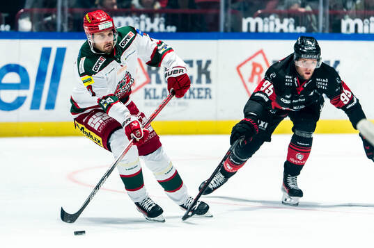 Modos Pontus Näsén och Malmö Redhawks Carl Persson