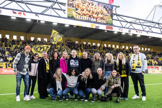 Elfsborgs damlag hyllades innan fotbollsmatchen i Allsvenskan mellan Elfsborg och Västerås den 2 november 2024 i Borås. 