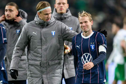 Malmö FFs Erik Botheim och Oscar Lewicki