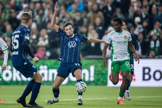 Malmö FFs Colin Rösler och Hammarbys Bazoumana Touré