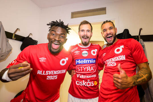Degerfors Mamadouba Diaby, Carlos Moros Gracia och Bernardo
